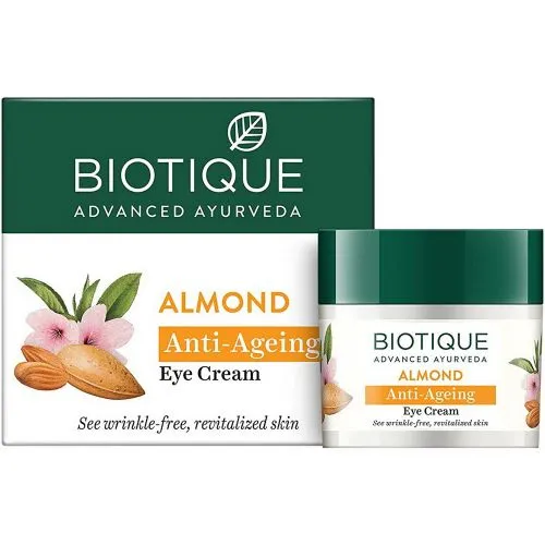 Успокаивающий и питательный крем для глаз Био Миндаль Биотик (Bio Almond Eye Cream Biotique) 15 г
