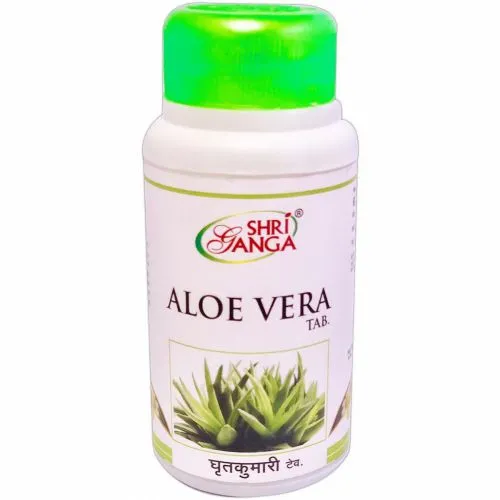 Алоэ вера Шри Ганга (Aloe vera Tab Shri Ganga) 60 табл. / 500 мг могут быть разломаны