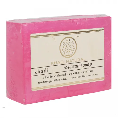 Мыло «Розовая вода» Кхади (Rose Water Soap Khadi) 125 г