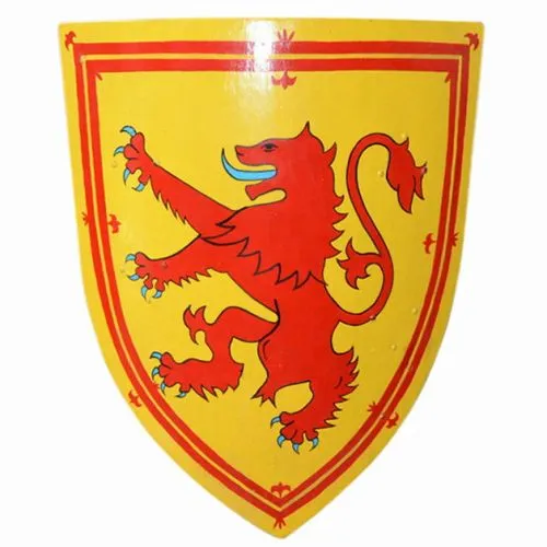 Средневековый щит с изображением льва