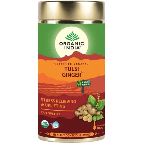Чай Тулси с Имбирем Органик Индия (Tulsi Ginger Tea Organic India) 100 г