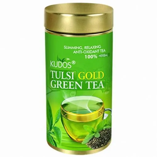 Зеленый чай с Тулси Голд Кудос (Tulsi Gold Green Tea Kudos) 100 г
