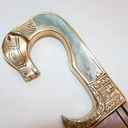 Древнегреческий меч копис с кожаными ножнами 3