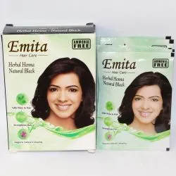 Эмита черная краска-хна (Black Henna Emita) 60 г (6 пакетиков) 0