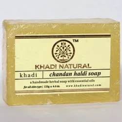 Мыло «Чандан и Халди» Кхади (Chandan Haldi Soap Khadi) 125 г 0