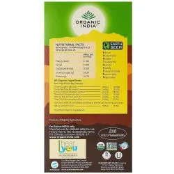 Зеленый чай Тулси с лимоном и имбирем Органик Индия (Tulsi Green Tea Lemon Ginger Organic India) 25 пакетиков по 1.8 г 1