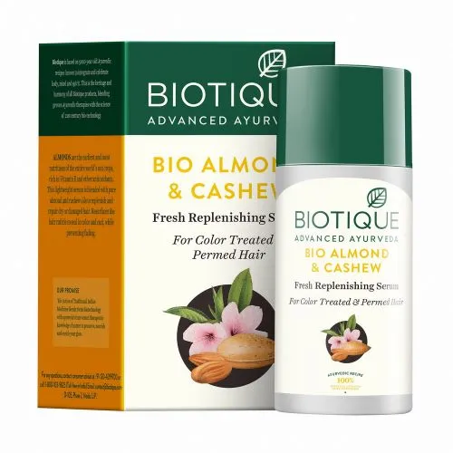 Восстанавливающая сыворотка для окрашенных и завитых волос Био Миндаль & Кешью Биотик (Bio Almond & Cashew Serum Biotique) 40 мл