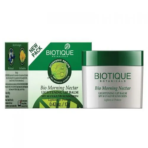 Освежающий бальзам для губ Био Утренний Нектар Биотик SPF 30 (Bio Morning Nectar Lip Balm Biotique) 12 г
