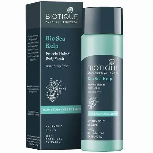 Протеиновый гель для мытья волос и тела Био Морская Водоросль Биотик (Bio Sea Kelp Hair & Body Wash Biotique) 120 мл