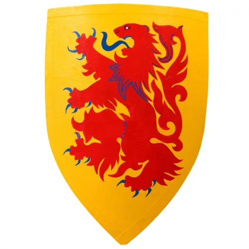 Деревянный щит рыцаря «Атакующий лев»