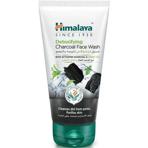 Детоксицирующее средство для умывания лица Уголь Хималая (Detoxifying Charcoal Face Wash Himalaya) 150 мл