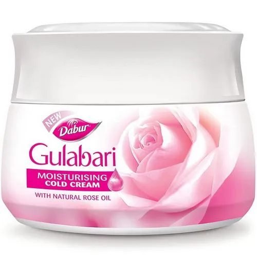 Увлажняющий крем с маслом розы Гулабари Дабур (Gulabari Moisturising Cold Cream Dabur) 55 мл + розовая вода 59 мл