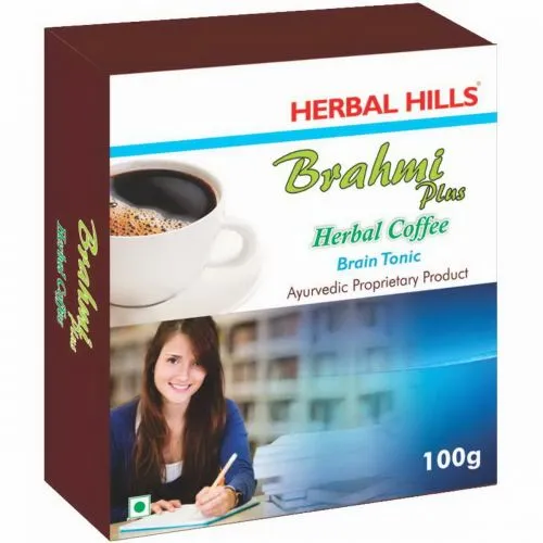 Растительный «Кофе» без кофеина Брахми Хербал Хилс (Herbal Coffee Brahmi Herbal Hills) 100 г