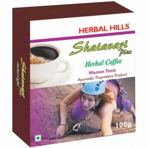 Растительный «Кофе» без кофеина для женщин Шатавари Хербал Хилс (Herbal Coffee Shatavari Herbal Hills) 100 г