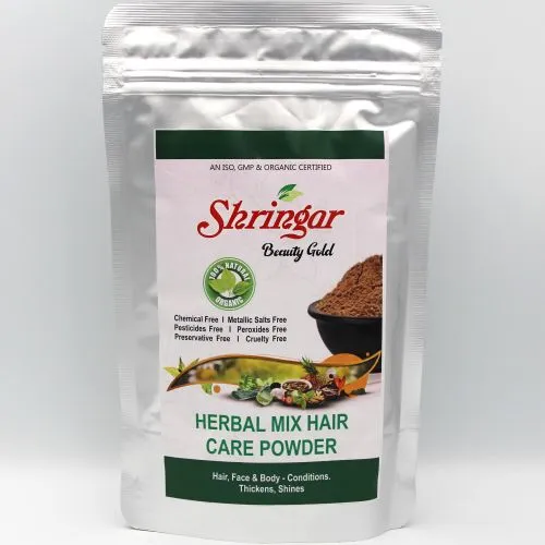Растительная маска для ухода за волосами Шрингар (Herbal Mix Hair Care Powder Shringar) 100 г