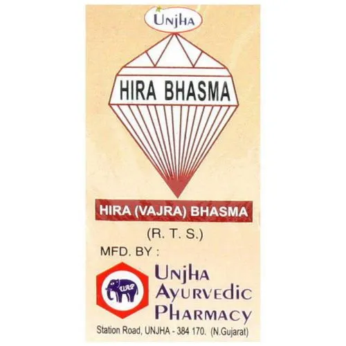 Хира Бхасма (Зола Алмаза) Унджха (Hira Bhasma Unjha) 100 мг