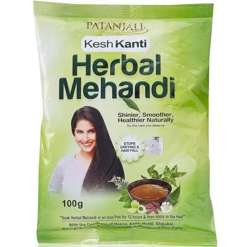 Хна для волос с травами Патанджали (Herbal Mehandi Patanjali) 100 г