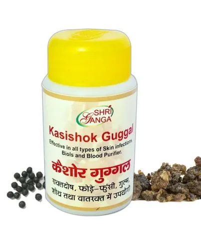 Кайшор Гуггулу Шри Ганга (Kaishor Guggul Shri Ganga) 100 г (примерно 320 табл. / 300 мг)