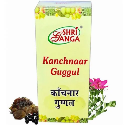 Канчнар Гуггул Шри Ганга (Kanchnaar Guggul Shri Ganga) 100 г (примерно 200 табл. / 500 мг)