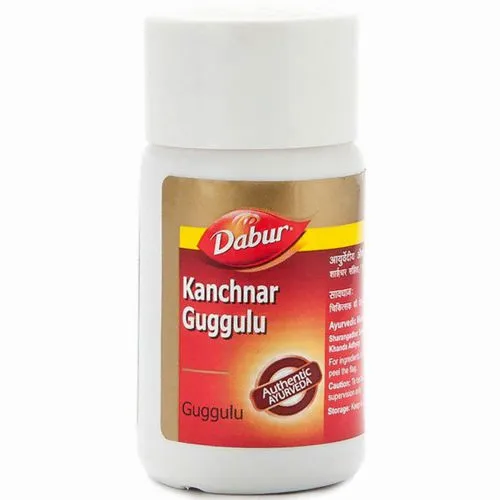 Канчнар Гуггулу Дабур (Kanchnar Guggul Dabur) 40 табл. / 250 мг