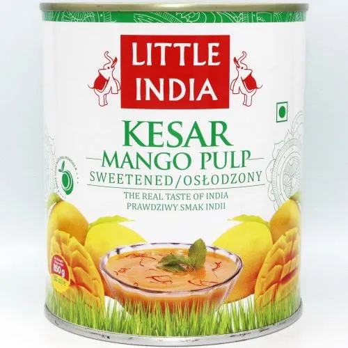 Манговое пюре Кесар (Kesar Mango Pulp Sweetened Little India) 850 г