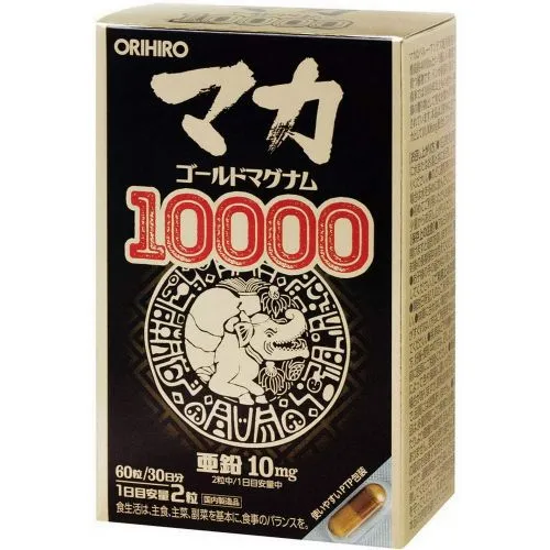 Мака Золотая Магнум 10000 (Maca Gold Magnum 10000 Orihiro) 60 капс. / 385 мг (содержимое 315 мг)