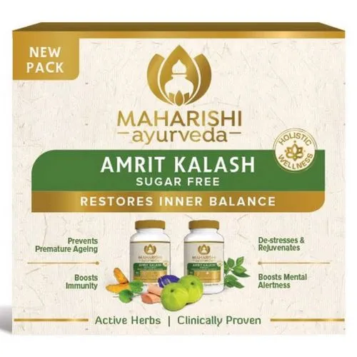 Махариши Амрит Калаш Без Сахара Двойная Упаковка (Nectar 60 табл. / 1000 мг и Ambrosia 60 табл. / 500 мг)