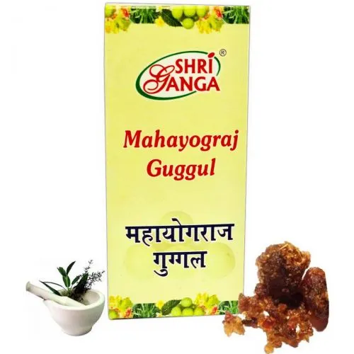 Махайоградж Гуггул Шри Ганга (Mahayograj Guggul Shri Ganga) 50 г (примерно 160 шариков / 300 мг)