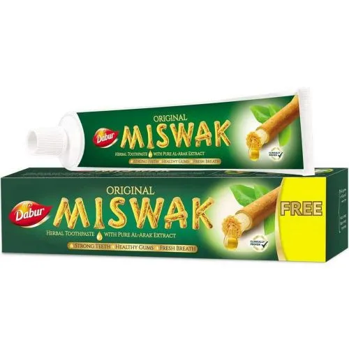 Зубная паста Мисвак Дабур ОАЭ (Miswak Herbal Toothpaste Dabur UAE) 50 г + 25 г бесплатно