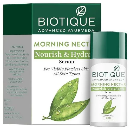 Питательная и увлажняющая сыворотка для лица Утренний Нектар Биотик (Morning Nectar Nourish & Hydrate Serum Biotique) 40 мл
