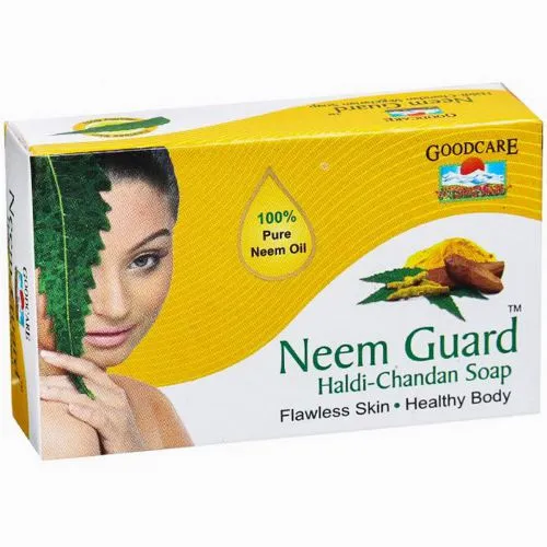 Ним Гард мыло с нимом, куркумой и сандалом Гудэрс (Neem Guard Haldi Chandan Soap Goodearth) 75 г