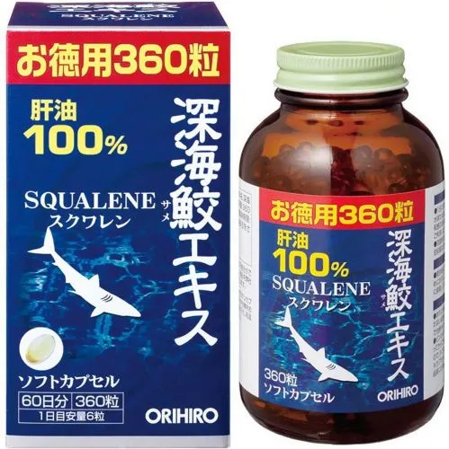 Сквален Орихиро (Squalene Orihiro) 360 капс. / 440 мг (жидкое содержимое 300 мг)