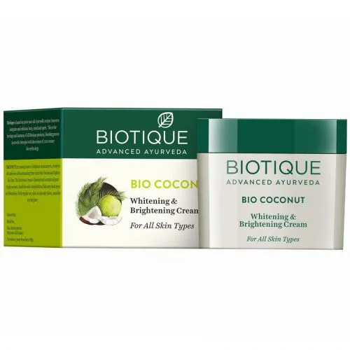 Отбеливающий и осветляющий крем для лица Био Кокос Биотик (Bio Coconut Cream Biotique) 50 г