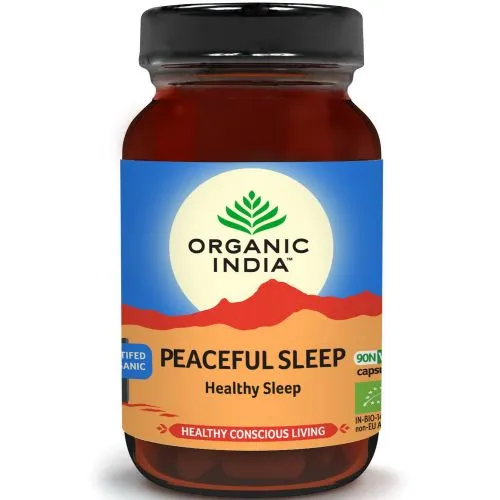 Писфул Слип «Спокойный сон» Органик Индия (Peaceful Sleep Organic India) 60 капс. / 340 мг