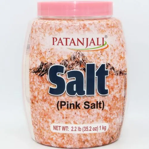 Розовая соль Патанджали (Pink Salt Patanjali) 1 кг (мелкий помол)