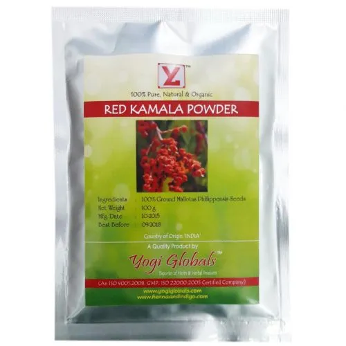 Красная камала порошок Йоги Глобалс (Red Kamala Cosmetic Powder Yogi Globals) 100 г
