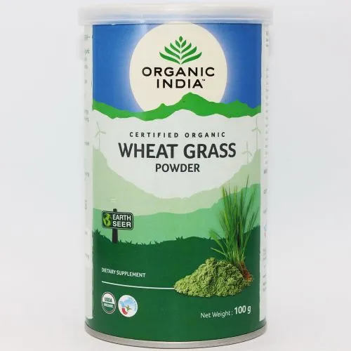 Ростки пшеницы порошок Органик Индия (Wheat Grass Powder Organic India) 100 г