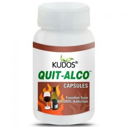Препарат от алкогольной зависимости «Бросить пить» Кудос (Quit Alco Kudos) 30 капс. / 500 мг