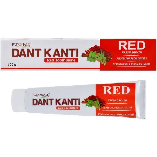 Дент Канти Ред зубная паста Патанджали (Dant Kanti Red Toothpaste Patanjali) 100 г