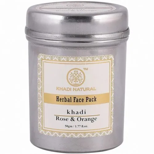 Маска для лица «Роза и Апельсин» Кхади (Rose & Orange Face Pack Khadi) 50 г