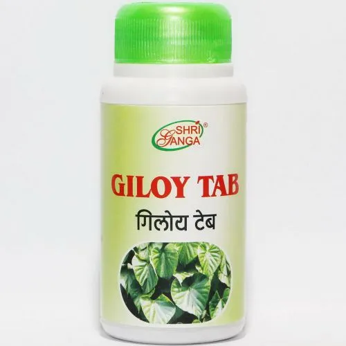 Гилой Шри Ганга (Giloy Tab Shri Ganga) 120 табл. / 500 мг могут быть разломаны