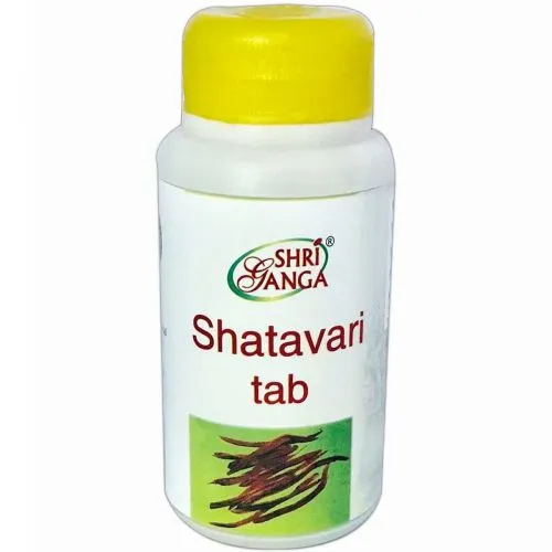 Шатавари Шри Ганга (Shatavari Tab Shri Ganga) 120 табл. / 750 мг могут быть разломаны