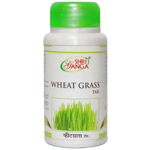 Ростки пшеницы Шри Ганга (Wheat Grass Tab Shri Ganga) 60 табл. / 500 мг могут быть разломаны