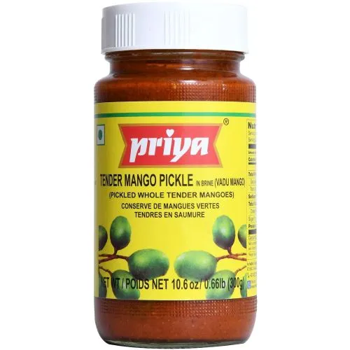 Манго маринованное в рассоле нежное Прия (Tender Mango (Vadu Mango) Pickle In Brine Priya) 300 г