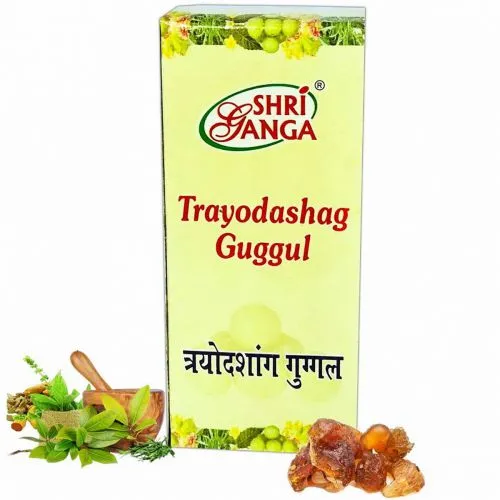 Трайодашаг Гуггул Шри Ганга (Trayodashag Guggul Shri Ganga Pharmacy) 100 г (примерно 300 табл. / 333 мг)