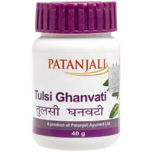 Тулси Гхан Вати Патанджали (Tulsi Ghan Vati Patanjali) 40 г (примерно 80 табл. по 500 мг)