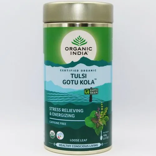 Чай Тулси с Готу Кола Органик Индия (Tulsi Gotu Kola Tea Organic India) 100 г