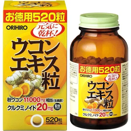 Куркума Орихиро (Turmeric Extract Orihiro) 130 г (520 табл.) (экстракт)