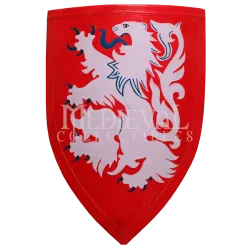 Деревянный щит рыцаря «Атакующий лев» 0