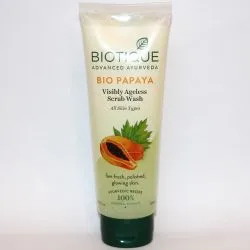 Омолаживающее средство для умывания лица Био Папайя Биотик (Bio Papaya Scrub Wash Biotique) 100 мл 2